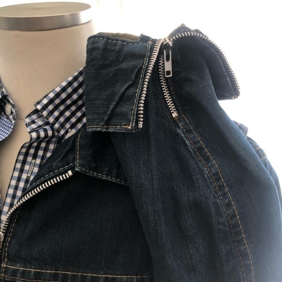 Levi’s Mens Red Engineered Zipper Denim Ja… - Picture 3 of 15